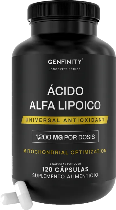 Ácido Alfa Lipoico (ALA) 1,200 mg por Dosis | 120 Cápsulas | 2 meses de uso | Alta Absorción