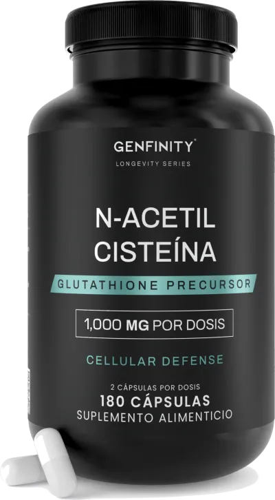 N-Acetil Cisteína (NAC) 1,000 mg por Dosis | 180 Cápsulas | 3 meses de uso | Alta Absorción