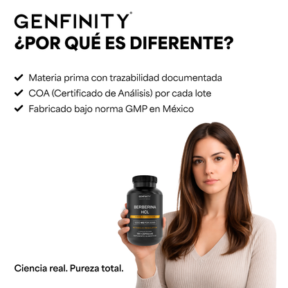 Genfinity Berberina Longevity Series Cápsulas 180 Cáps